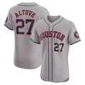 Blackjersey Houston Astros #27 Jose Altuve Gray  Road Elite Player Jersey