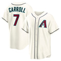 BlackjerseyArizona Diamondbacks #7 Corbin Carroll Cream  Home Replica Jersey