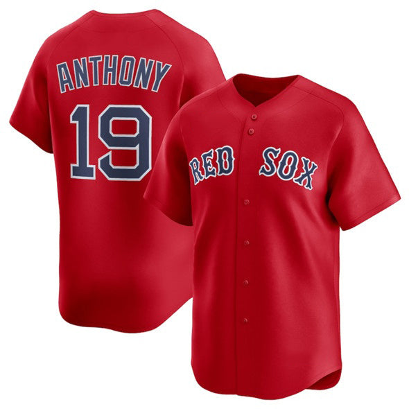 BlackjerseyBoston Red Sox #19 Roman Anthony Red  2024 Alternate Limited Stitched Jersey