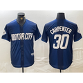 Blackjersey Detroit Tigers #30 Kerry Carpenter 2024 Navy  City Connect Cool Base Limited Stitched Jersey