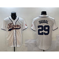 Blackjersey Detroit Tigers #29 Tarik Skubal White  With Patch Cool Base Stitched Jersey