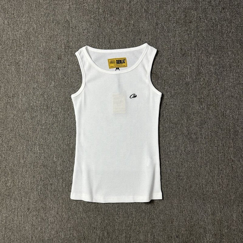 Classic Alcatraz Print Tank Top, American High Street Trendy Brand T-shirt