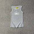 Classic Alcatraz Print Tank Top, American High Street Trendy Brand T-shirt