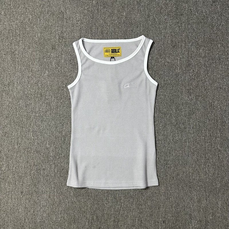 Classic Alcatraz Print Tank Top, American High Street Trendy Brand T-shirt