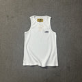 Classic Alcatraz Print Tank Top, American High Street Trendy Brand T-shirt
