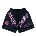New Style Washed Distressed Casual Shorts with Flame Short