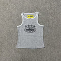 Classic Alcatraz Print Tank Top, American High Street Trendy Brand T-shirt