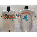 BlackjerseyChicago Cubs #4 Pete Crow-Armstrong Cream  'Graffiti North Side Edition' Vapor Premier Limited Stitched Jersey