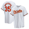 BlackjerseyBaltimore Orioles #35 Adley Rutschman White  Replica Player Jersey