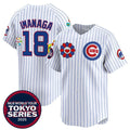 BlackjerseyChicago Cubs #18 Sh¨­ta Imanaga White  2025 Tokyo Series Limited Stitched Jersey