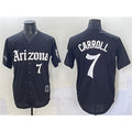 BlackjerseyArizona Diamondbacks #7 Corbin Carroll Black  'Gothic Desert Fang Edition' Vapor Limited Stitched Jersey