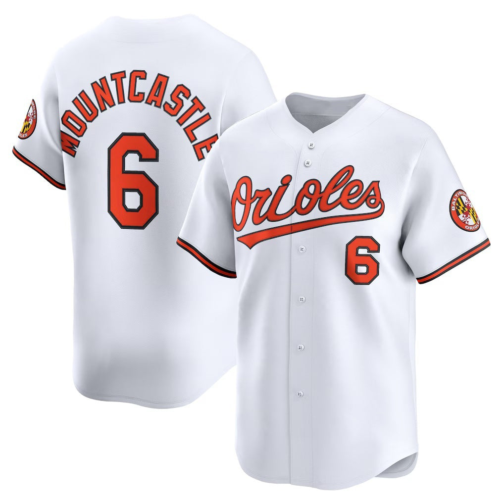 BlackjerseyBaltimore Orioles #6 Ryan Mountcastle White  Home Limited Player Jersey