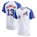 BlackjerseyAtlanta Braves #13 Ronald Acu?a Jr. White  City Connect Elite Jersey