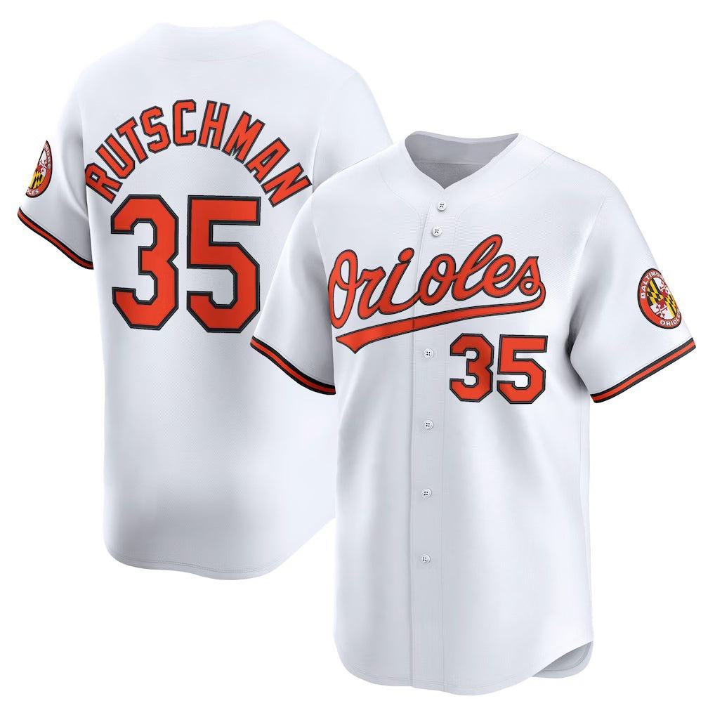 BlackjerseyBaltimore Orioles #35 Adley Rutschman White  Home Limited Player Jersey