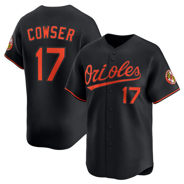 BlackjerseyBaltimore Orioles #17 Colton Cowser Black  2025 Alternate Limited Stitched Jersey