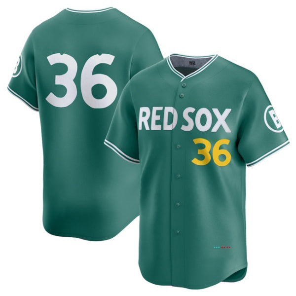 BlackjerseyBoston Red Sox #36 Triston Casas Green  2025 City Connect Limited Stitched Jersey