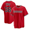 BlackjerseyCleveland Guardians #38 Steven Kwan Red  Cool Base Limited Stitched Jersey