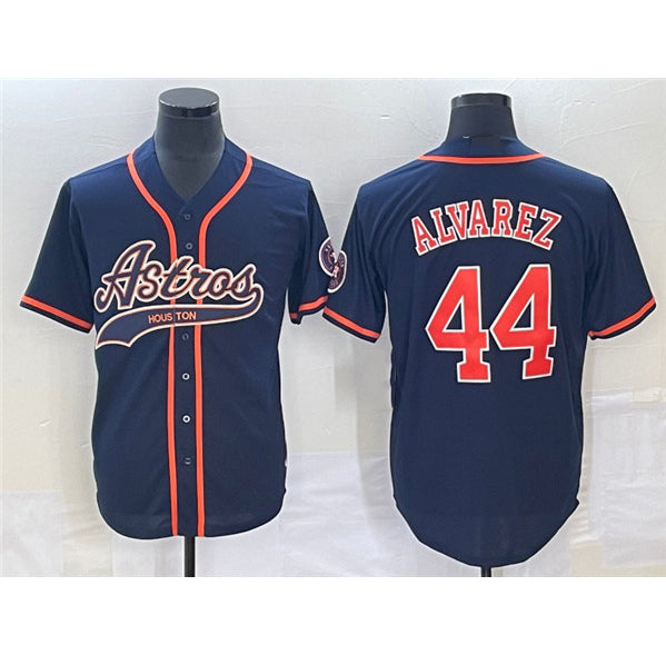 Blackjersey Houston Astros #44 Yordan Alvarez Navy  Cool Base Stitched Jersey