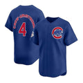 BlackjerseyChicago Cubs #4 Pete Crow-Armstrong Royal  Limited Stitched Jersey