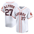 Blackjersey Houston Astros #27 Jose Altuve White  Home Limited Player Jersey