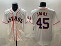 Blackjersey Houston Astros #45 Tatsuya Imai White  Cool Base Stitched Jersey