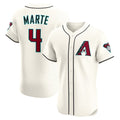 BlackjerseyArizona Diamondbacks #4 Ketel Marte Cream  Home Elite Jersey