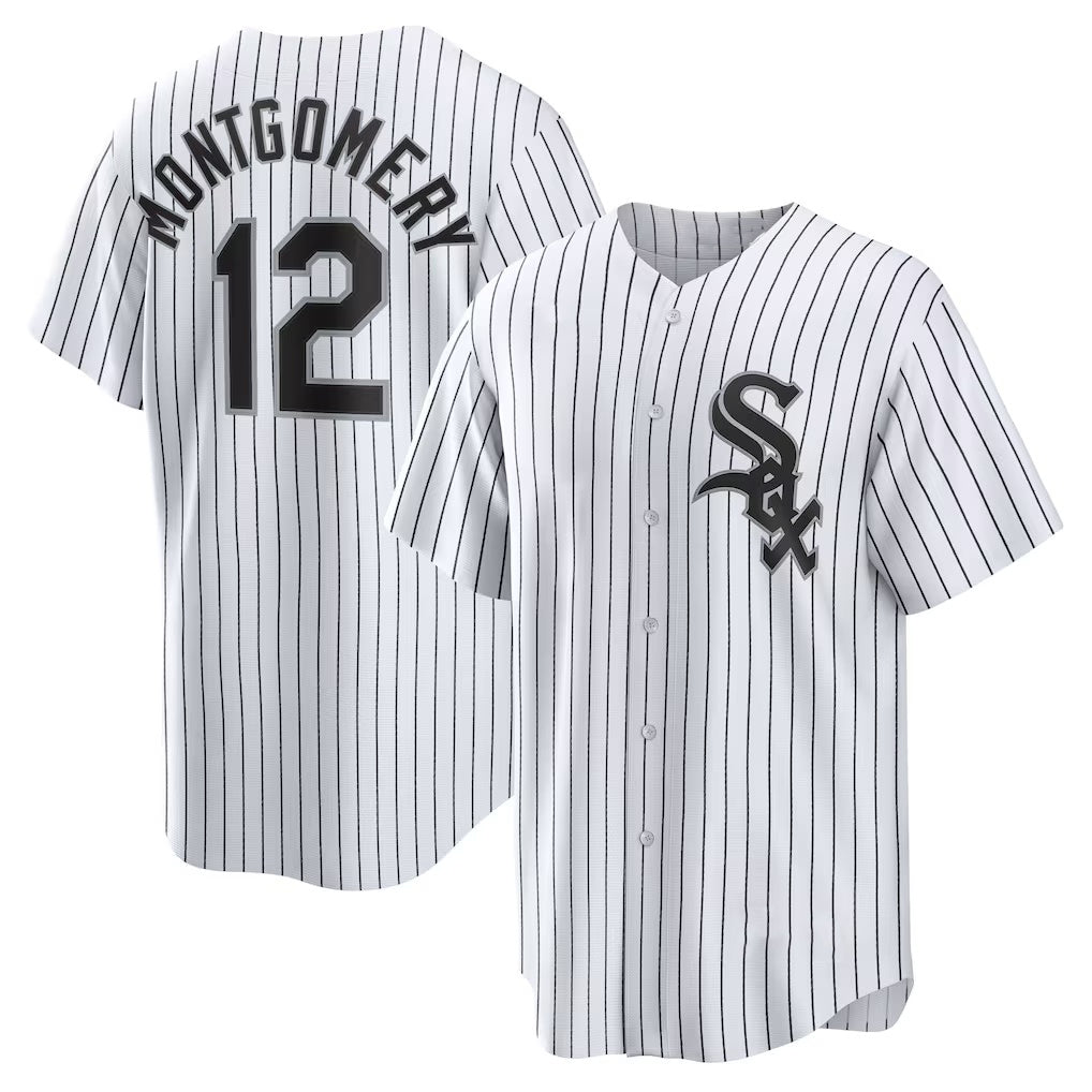 Blackjersey Chicago White Sox #12 Colson Montgomery White  Home Replica Jersey