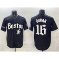 BlackjerseyBoston Red Sox #16 Jarren Duran Black  Gothic Vapor Limited Stitched Jersey