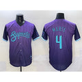 BlackjerseyArizona Diamondbacks #4 Ketel Marte Purple  2025 City Connect Limited Stitched Jersey