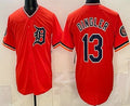 Blackjersey Detroit Tigers #13 Dillon Dingler Orange  Limited Jersey