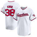 BlackjerseyCleveland Guardians #38 Steven Kwan White  Home Limited Stitched Jersey