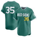BlackjerseyBoston Red Sox #35 Garrett Crochet Green  2025 City Connect Limited Stitched Jersey