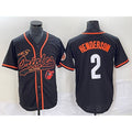 BlackjerseyBaltimore Orioles #2 Gunnar Henderson Black  With Patch Cool Base Stitched Jersey