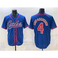 BlackjerseyChicago Cubs #4 Pete Crow-Armstrong Royal  Cool Base Stitched Jersey