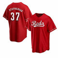 Blackjersey Cincinnati Reds #37 Tyler Stephenson Red  Cool Base Jersey