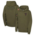 Blackjersey A.Cardinals Olive 2025 Salute to Service Fleece Hoodie Blank Player Stitched Jerseys