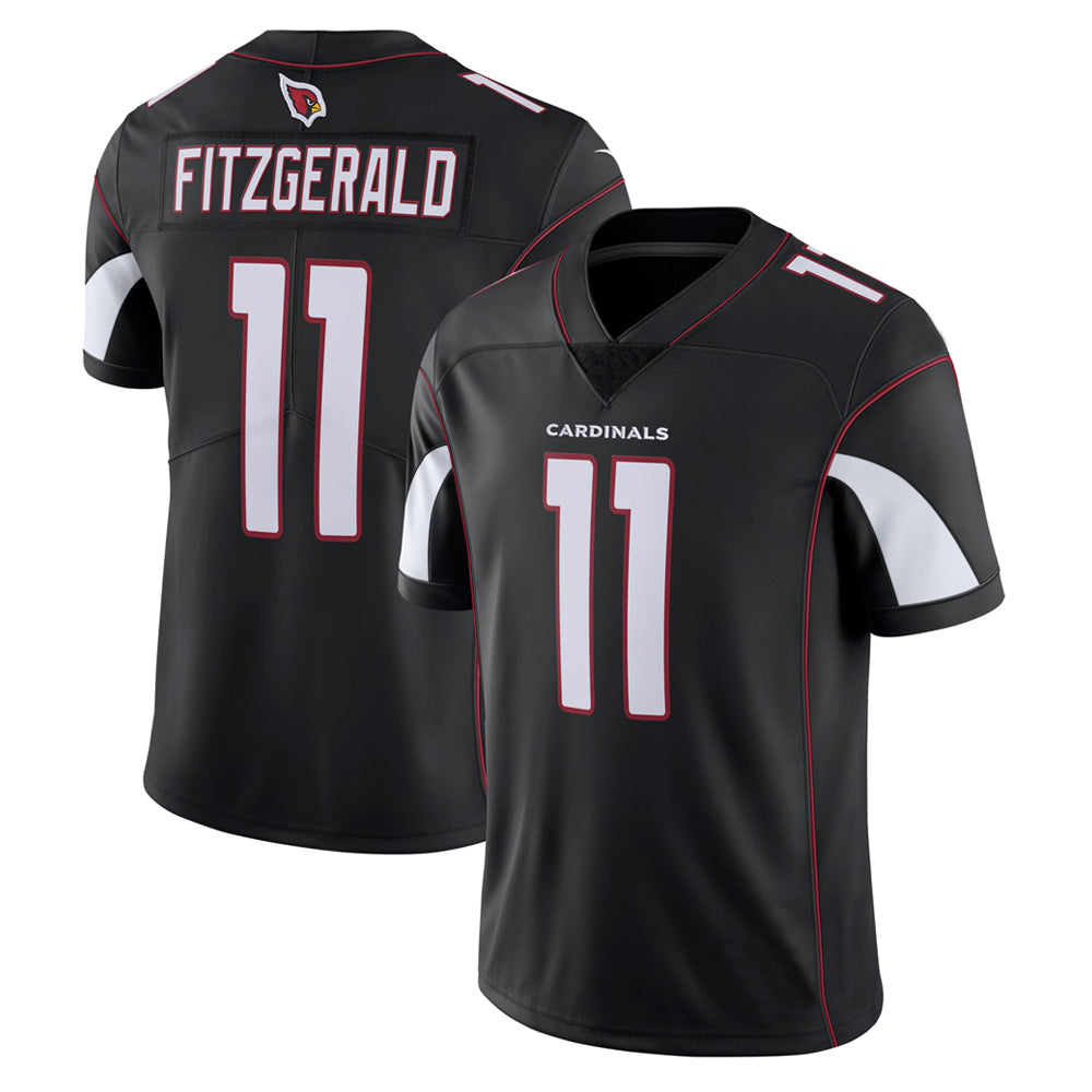 Blackjersey A.Cardinals #11 Larry Fitzgerald Player Black Vapor Limited Stitched Jerseys