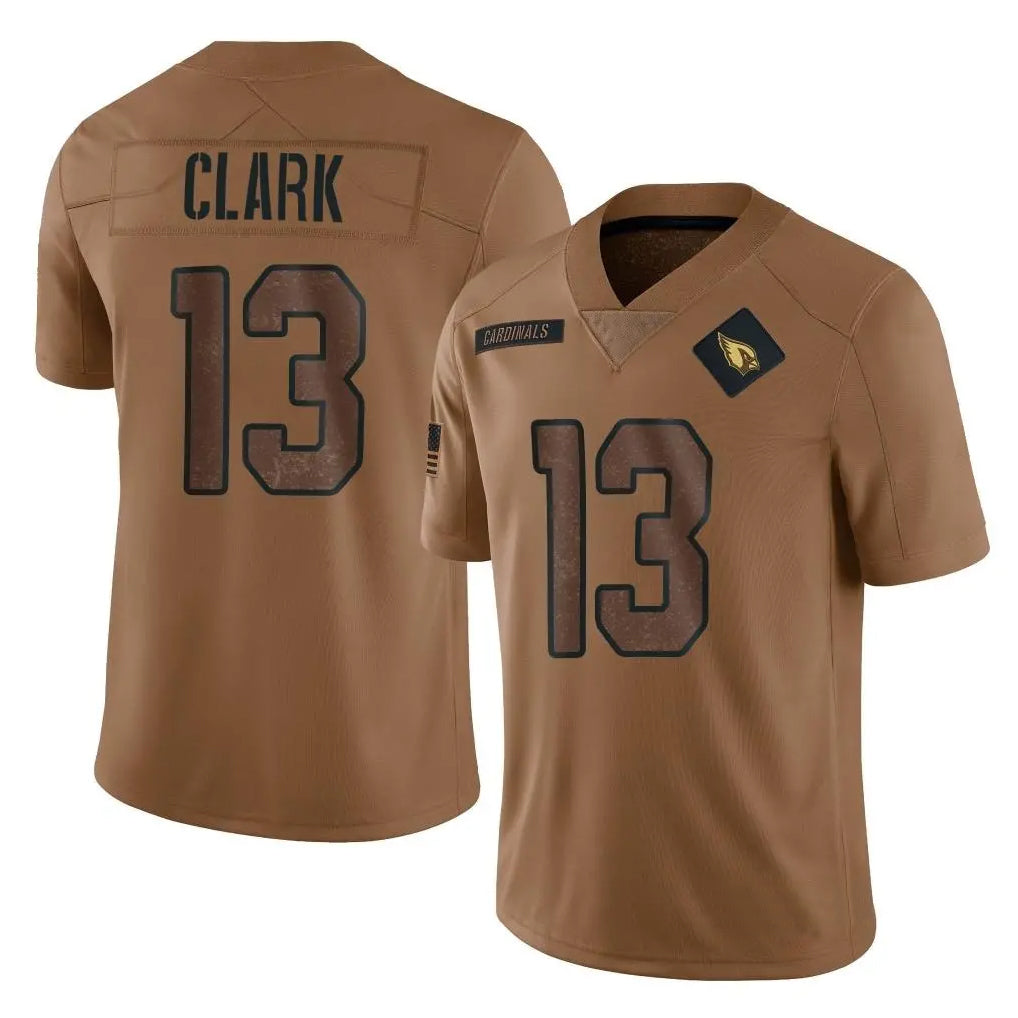 Blackjersey A.Cardinals #13 Kei'Trel Clark Player Brown Legend Salute To Service Stitched Jerseys