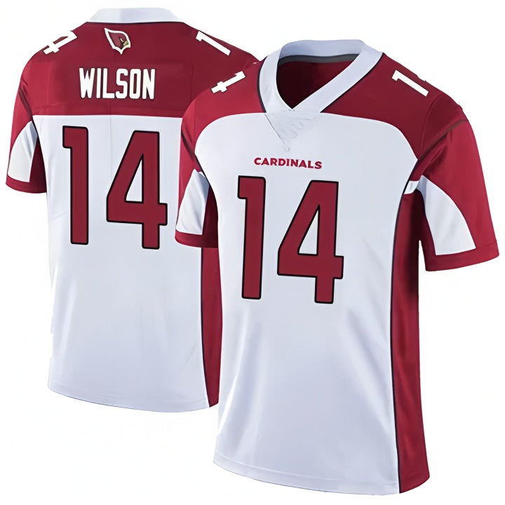 Blackjersey A.Cardinals #14 Michael Wilson Player White Limited Home Game Stitched Jerseys