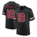 Blackjersey A.Cardinals #18 Marvin Harrison Jr. Player Black Alternate Game Stitched Jerseys