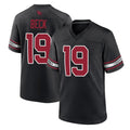 Blackjersey A.Cardinals #19 Carson Beck Player Black Alternate Game Stitched Jerseys