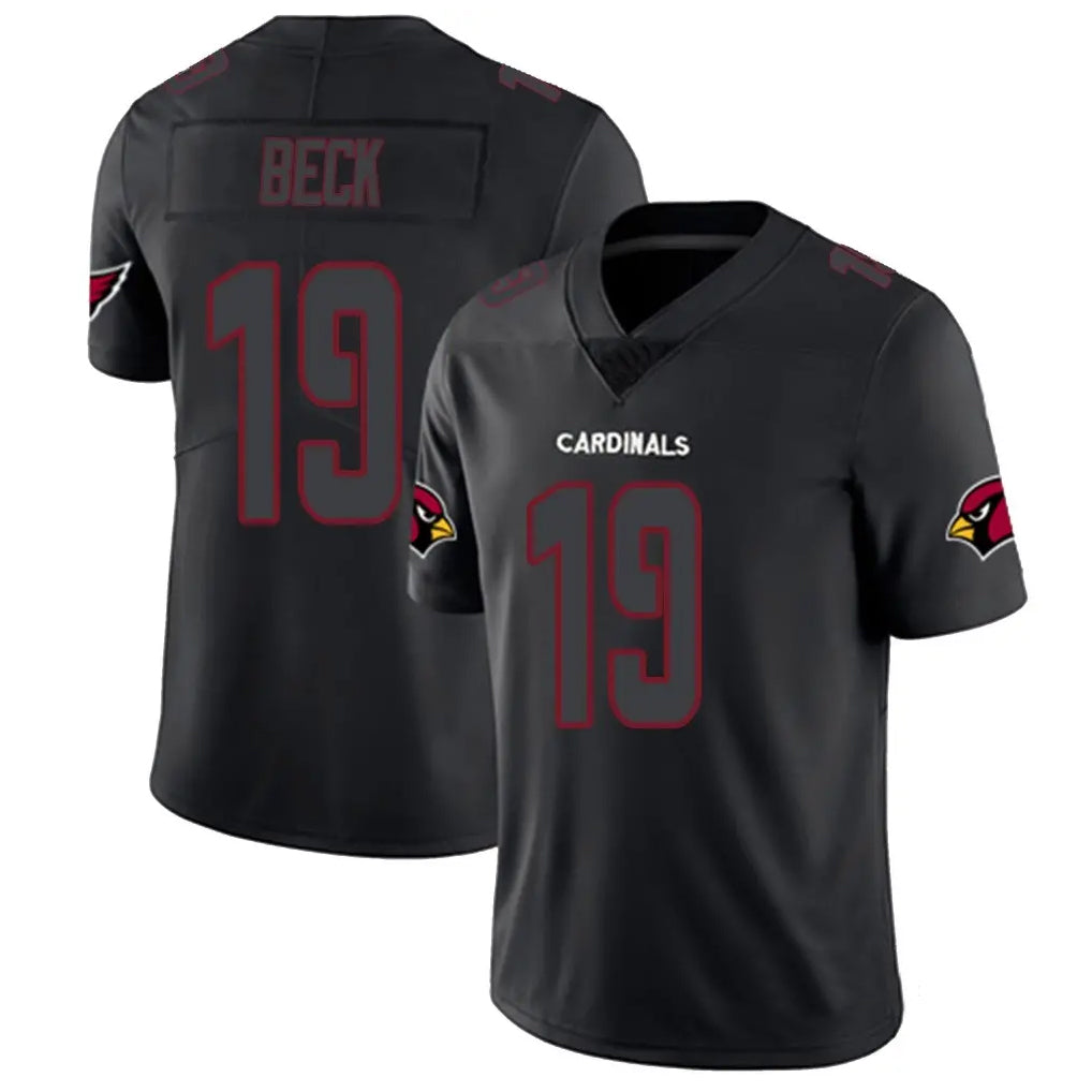 Blackjersey A.Cardinals #19 Carson Beck Player Black Impact Limited Home Game Stitched Jerseys