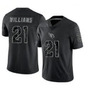 Blackjersey A.Cardinals #21 Garrett Williams Player Black RFLCTV Limited Stitched Jerseys
