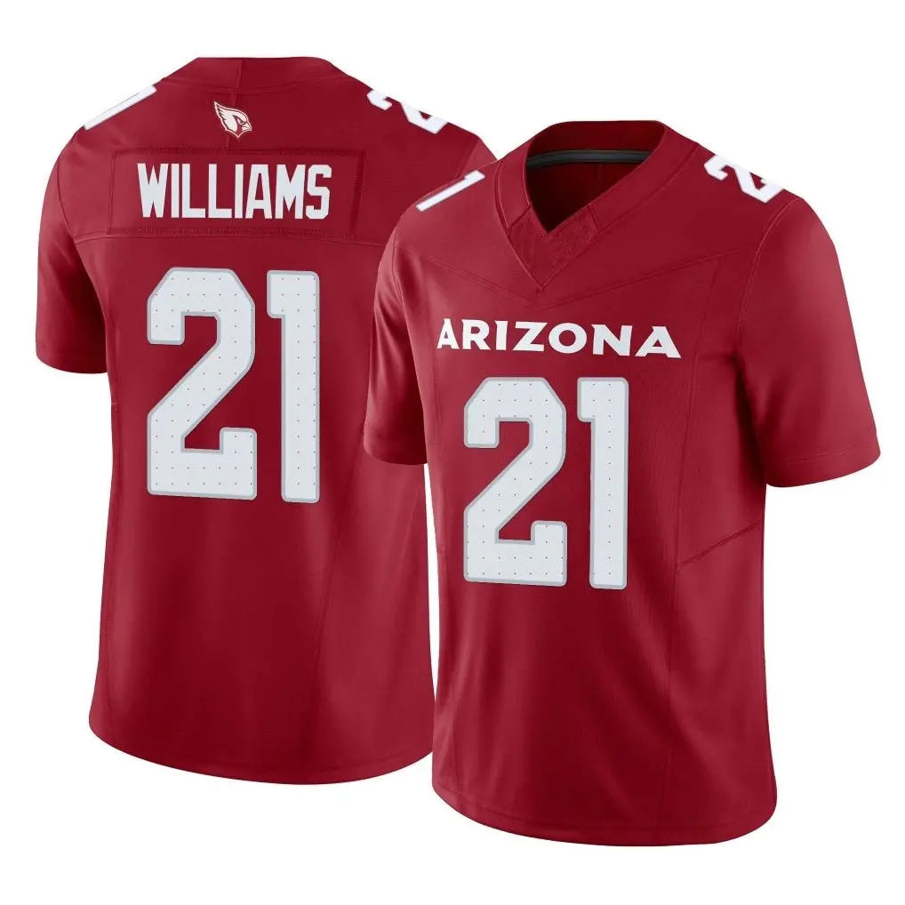 Blackjersey A.Cardinals #21 Garrett Williams Player Cardinal Vapor F.U.S.E. Limited Home Game Stitched Jerseys