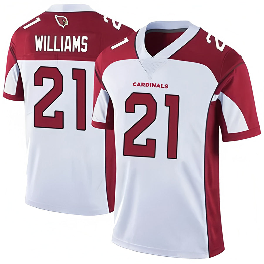 Blackjersey A.Cardinals #21 Garrett Williams Player White Game Stitched Jerseys