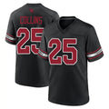 Blackjersey A.Cardinals #25 Zaven Collins Player Black Game Home Stitched Jerseys
