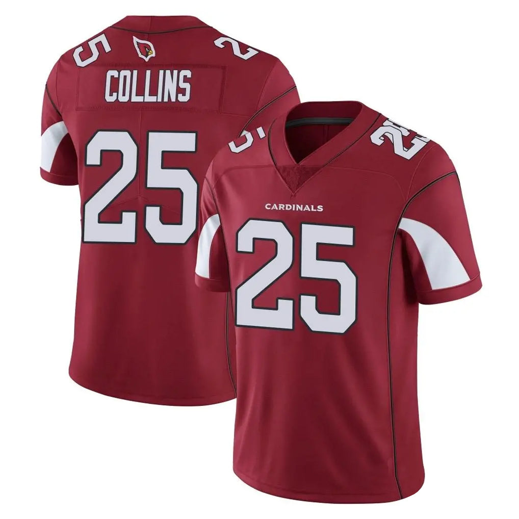 Blackjersey A.Cardinals #25 Zaven Collins Player Cardinal Vapor Limited Home Game  Stitched Jerseys