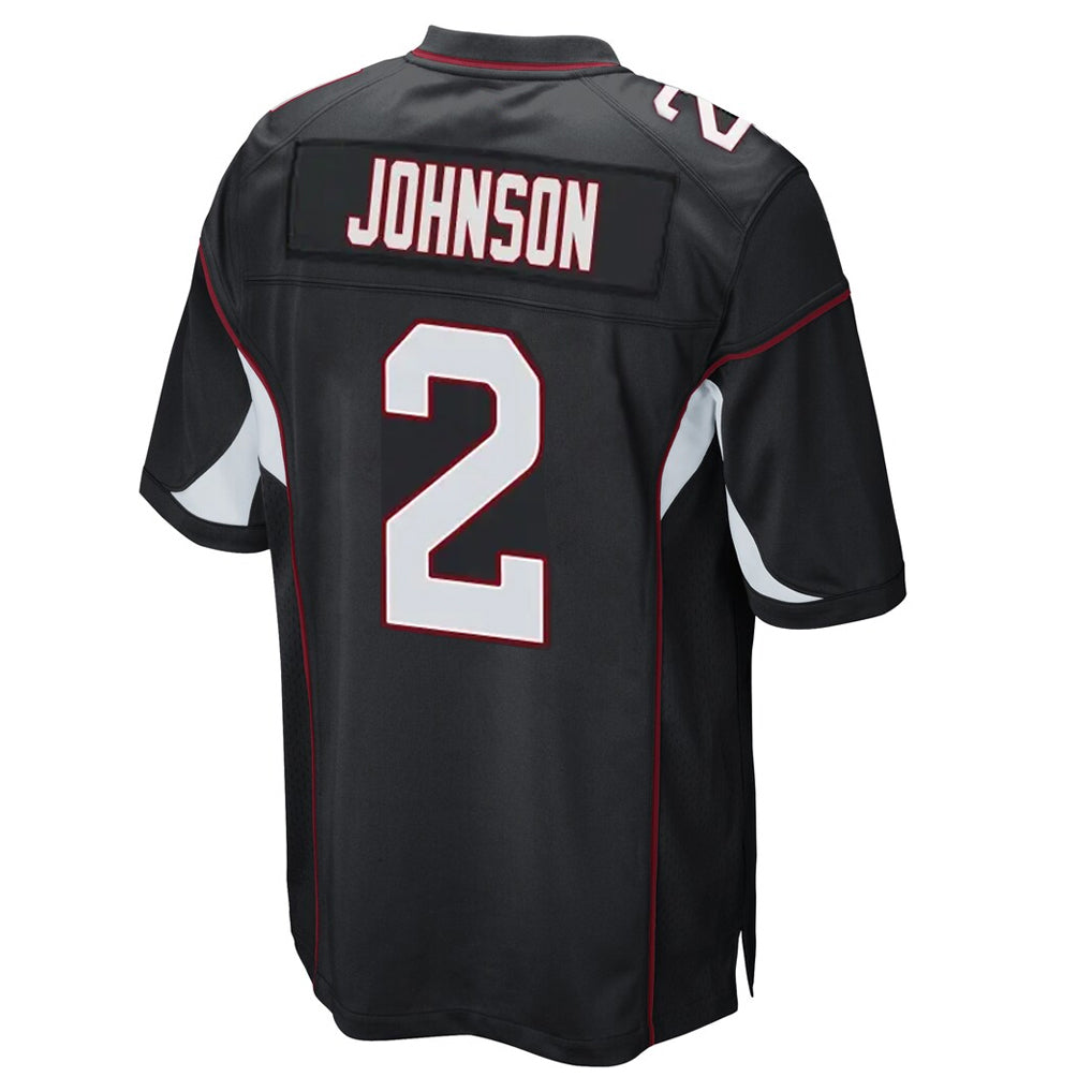 Blackjersey A.Cardinals #2 Will Johnson Player Black Home Game Stitched Jerseys
