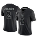 Blackjersey A.Cardinals #2 Will Johnson Player Black RFLCTV Limited Home Game Stitched Jerseys