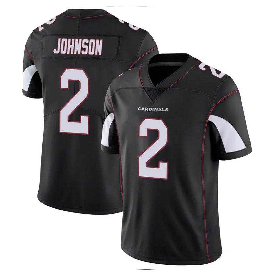 Blackjersey A.Cardinals #2 Will Johnson Player Black Vapor Limited Home Game Stitched Jerseys